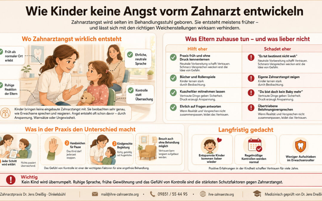 Wie Kinder keine Angst vorm Zahnarzt entwickeln